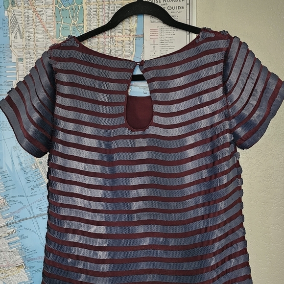 French Connection Satellite Brights Sequin Striped Nightout Cocktail Mini Dress - Picture 9 of 13